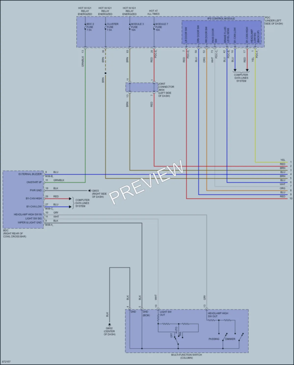 2024 Hyundai Sonata Warning Systems wiring diagram preview