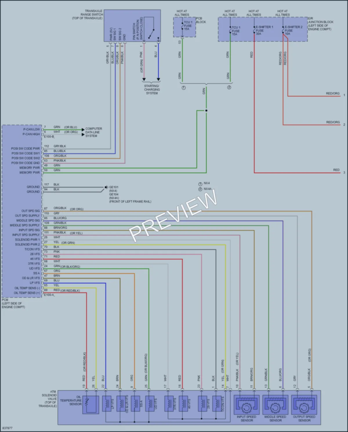 2024 Hyundai Tucson Transmission wiring diagram preview
