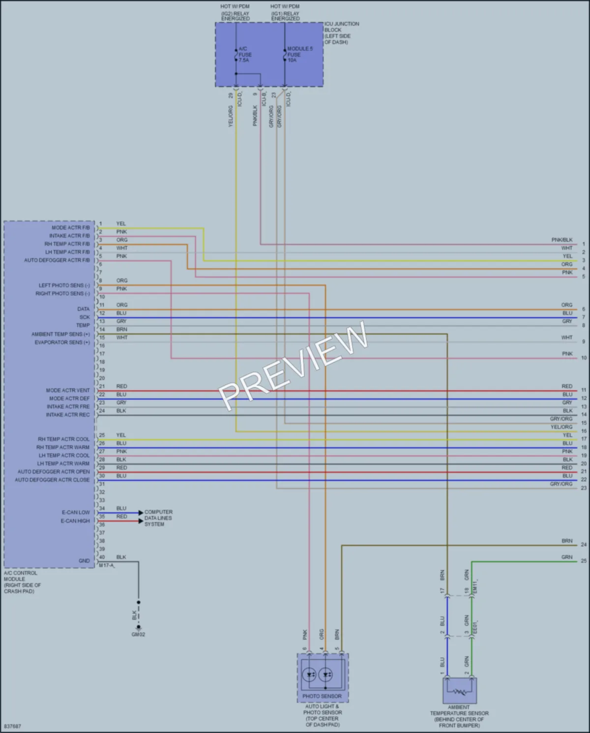 2024 Hyundai TucsonHybrid Air Conditioning wiring diagram preview