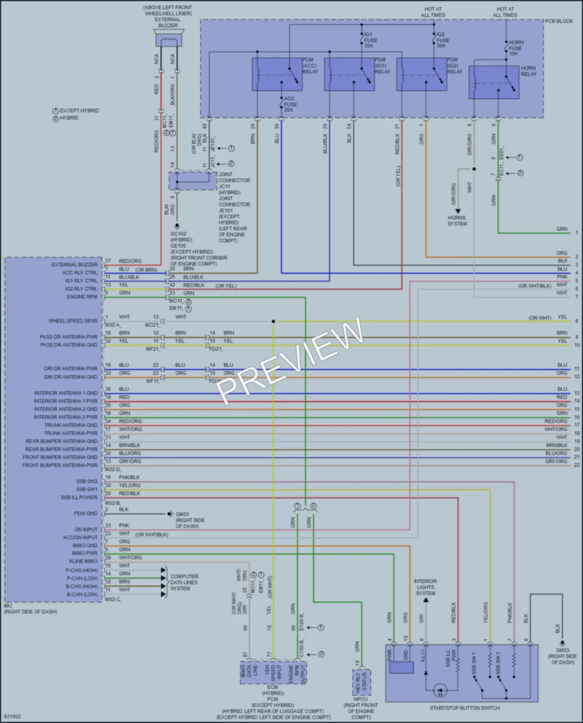2024 Hyundai TucsonPlugIn Power Door Locks wiring diagram preview