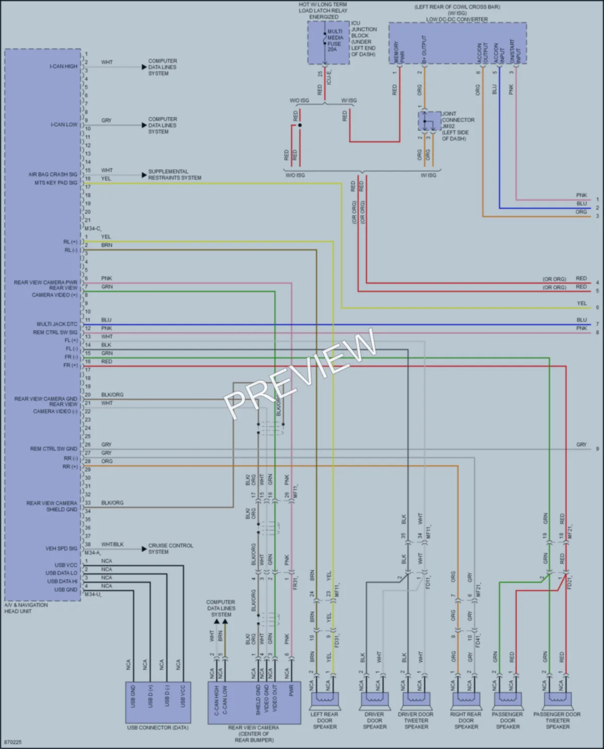 2024 Hyundai Venue Radio wiring diagram preview