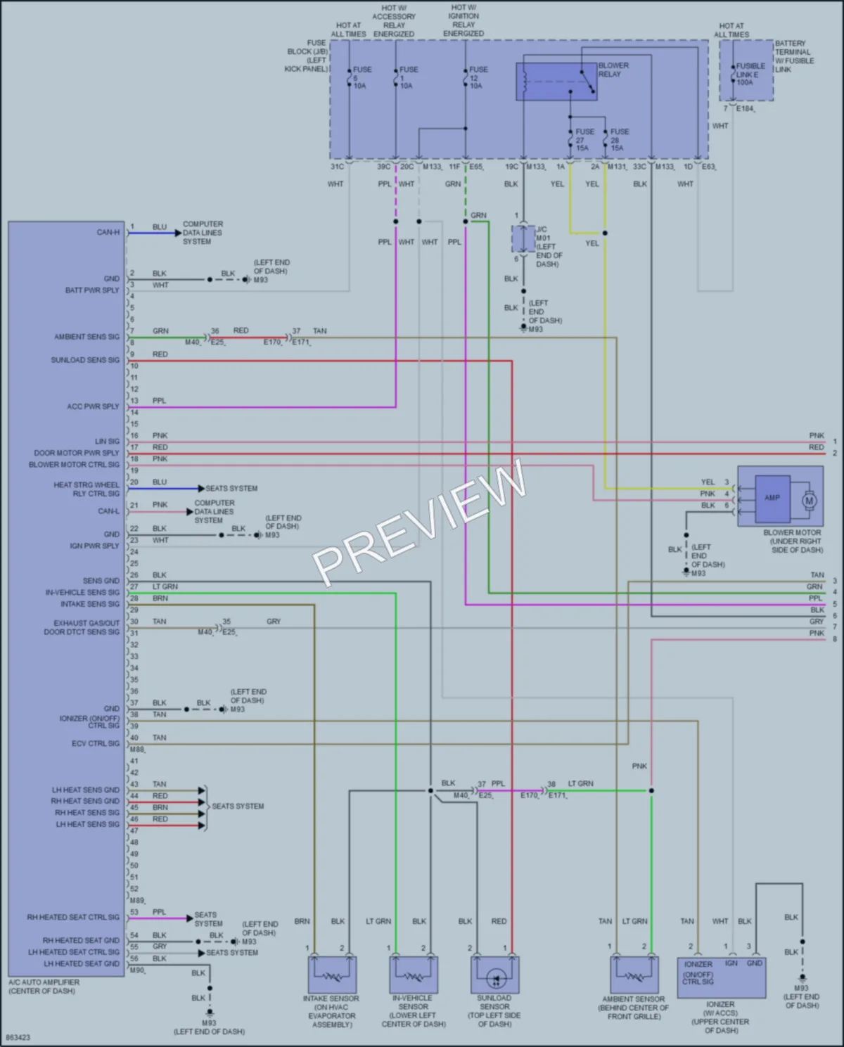 2024 Infiniti Q50 Air Conditioning wiring diagram preview