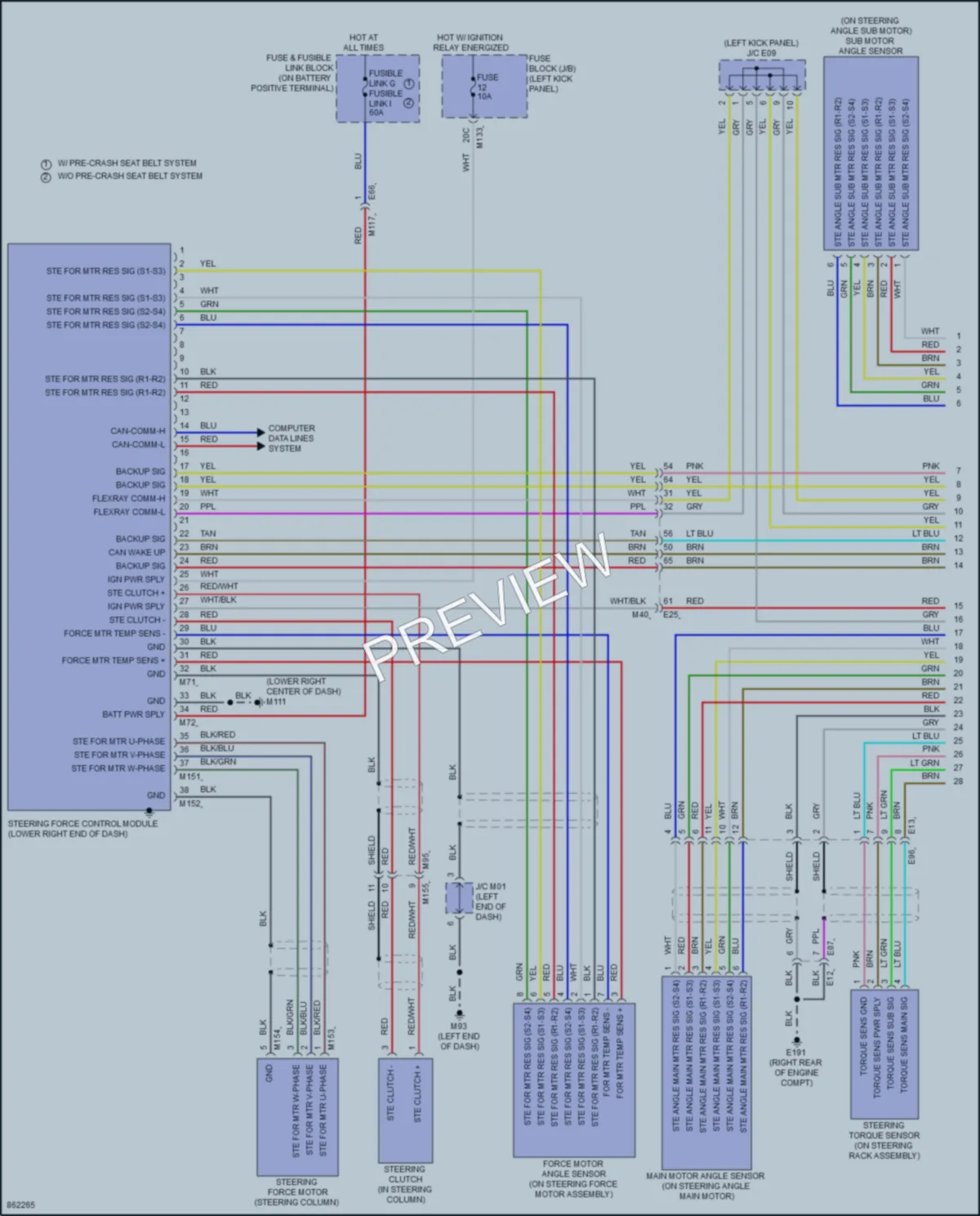 2024 Infiniti Q50 Electronic Power Steering wiring diagram preview