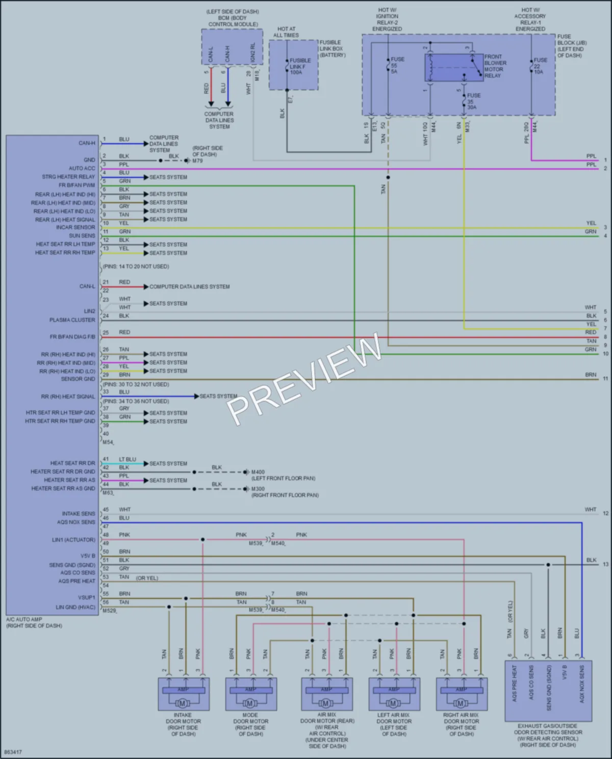2024 Infiniti QX50 Air Conditioning wiring diagram preview