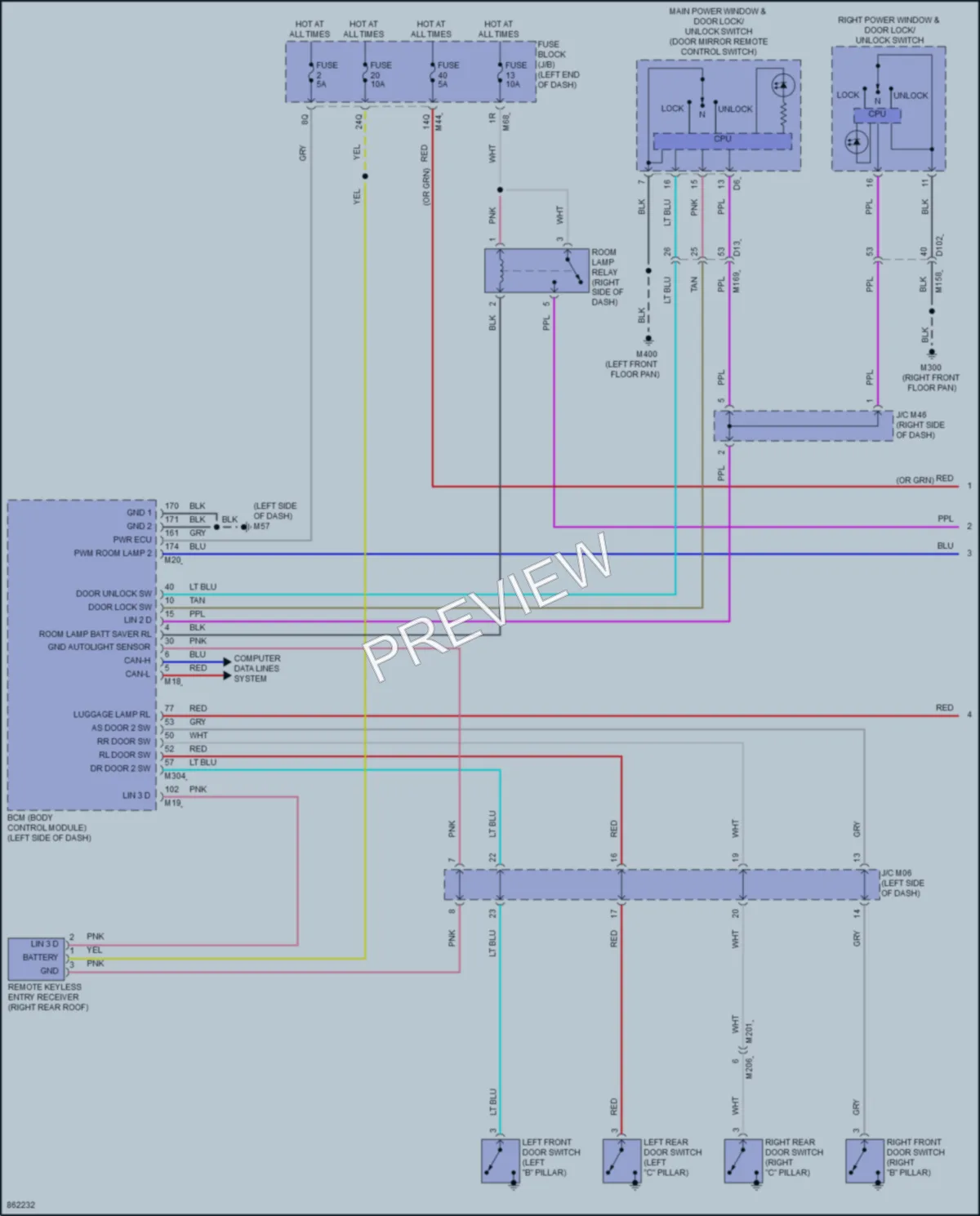 2024 Infiniti QX50 Interior Lights wiring diagram preview