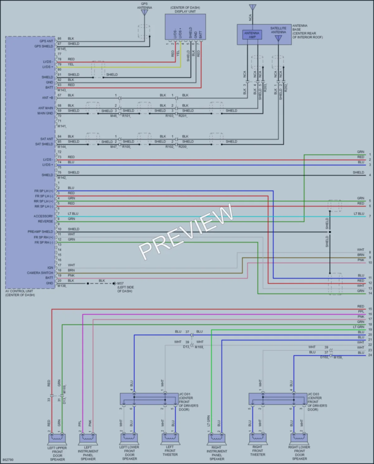 2024 Infiniti QX50 Radio wiring diagram preview