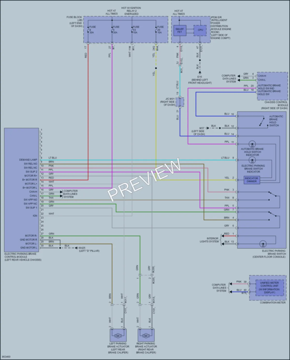 2024 Infiniti QX50 Shift Interlock wiring diagram preview