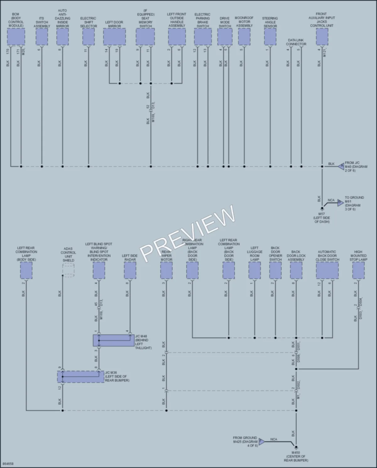 2024 Infiniti QX55 Ground Distribution wiring diagram preview
