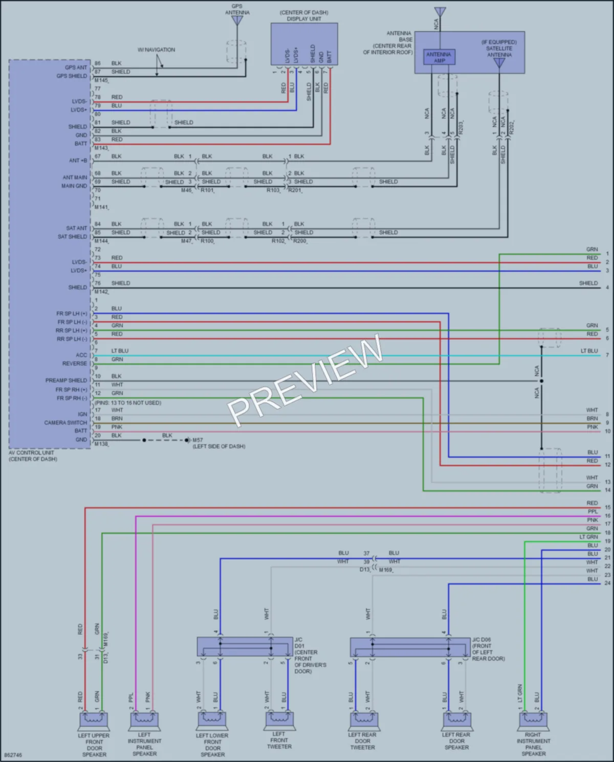 2024 Infiniti QX55 Radio wiring diagram preview