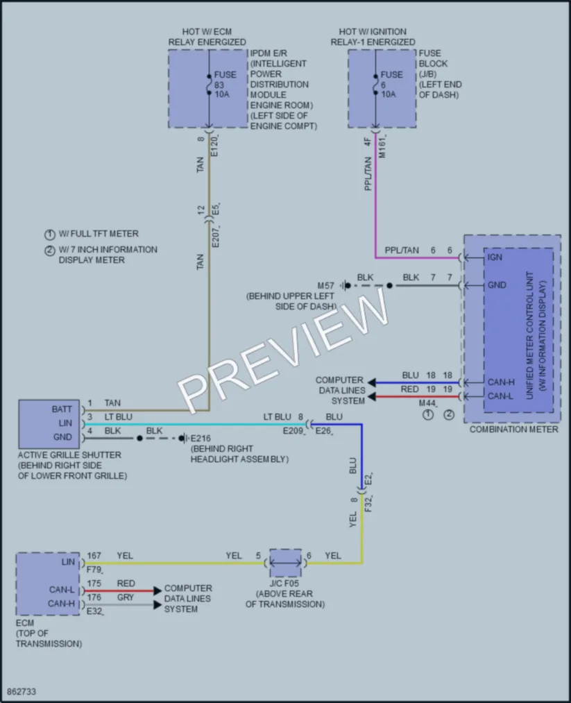 2024 Infiniti QX60 Active Bodyworks wiring diagram preview