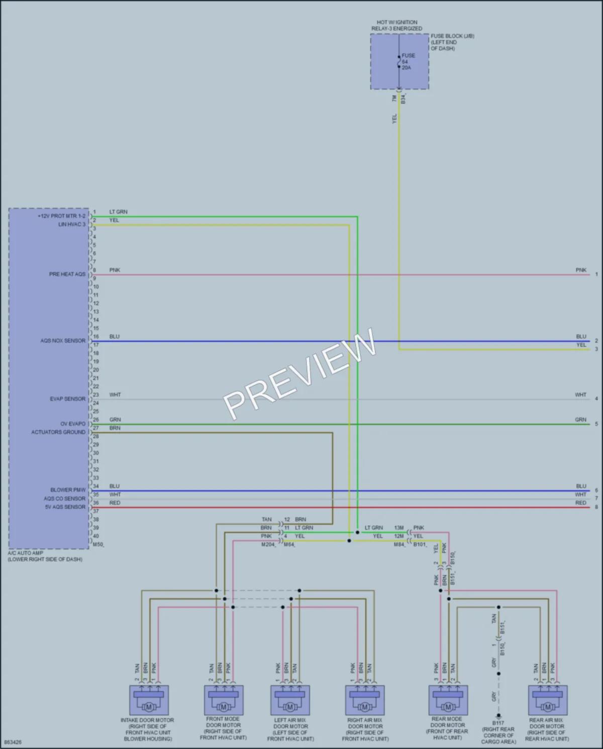 2024 Infiniti QX60 Air Conditioning wiring diagram preview