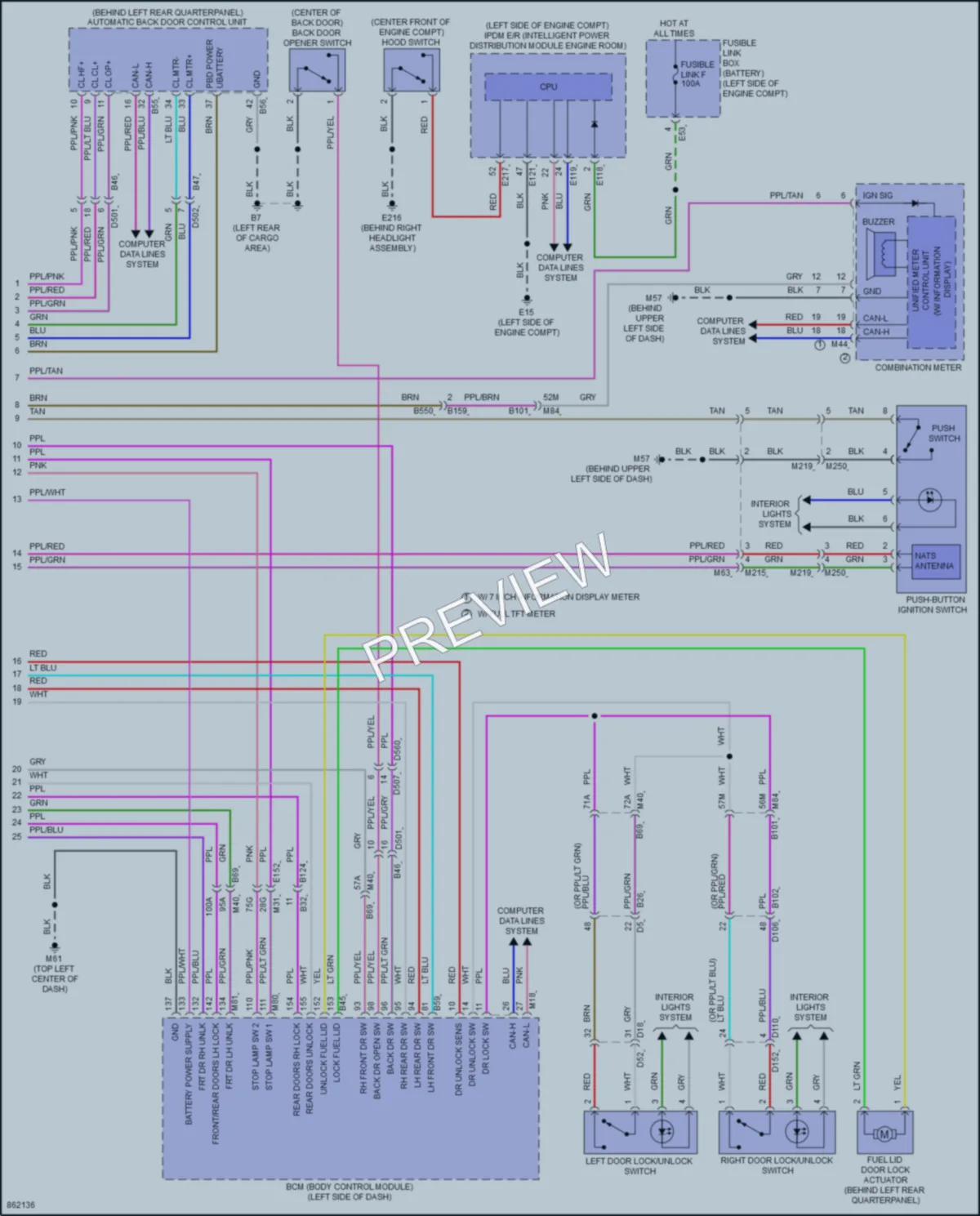 2024 Infiniti QX60 Anti Theft wiring diagram preview