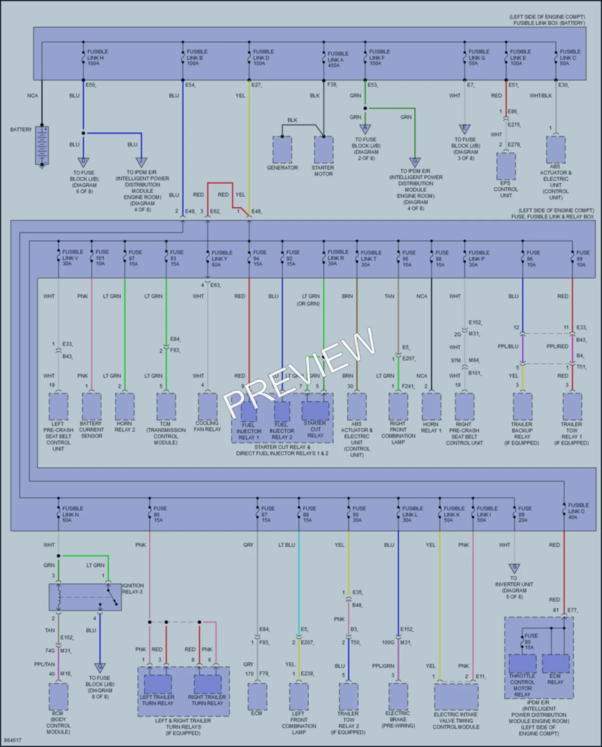 2024 Infiniti QX60 Power Distribution wiring diagram preview