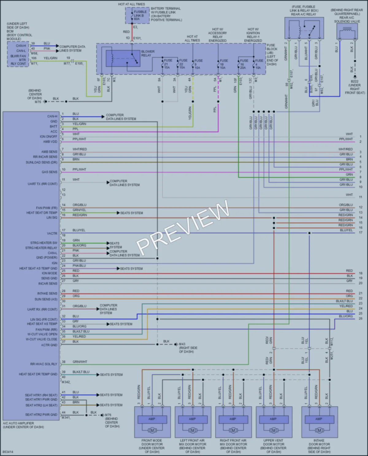 2024 Infiniti QX80 Air Conditioning wiring diagram preview