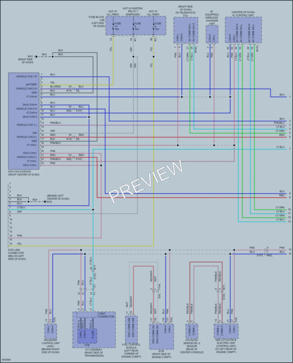 2024 Infiniti QX80 Computer Data Lines wiring diagram preview