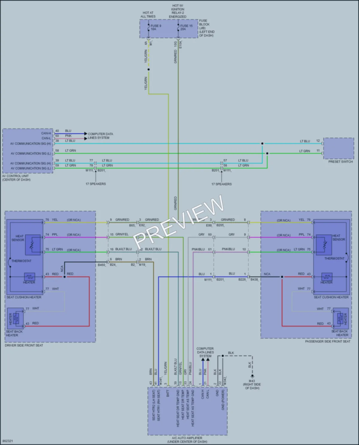 2024 Infiniti QX80 Power Seats wiring diagram preview