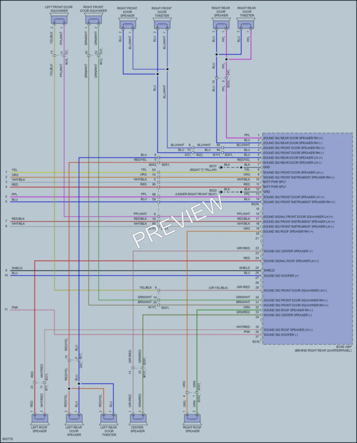 2024 Infiniti QX80 Radio wiring diagram preview