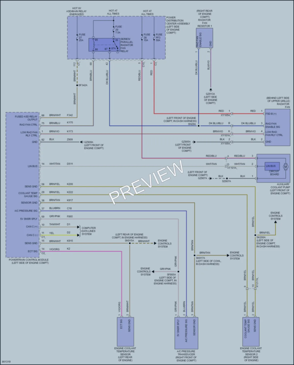 2024 Jeep Compass Cooling Fan Wiring Diagrams protected preview