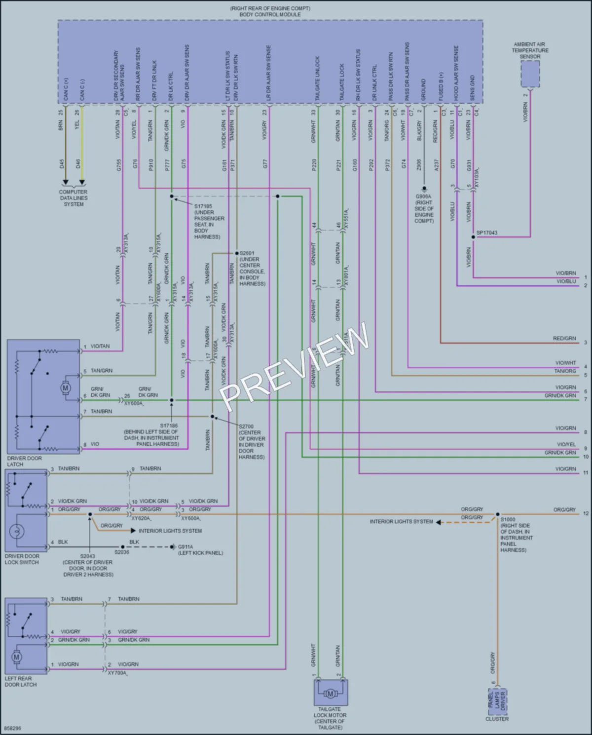 2024 Jeep Gladiator Anti Theft wiring diagram preview