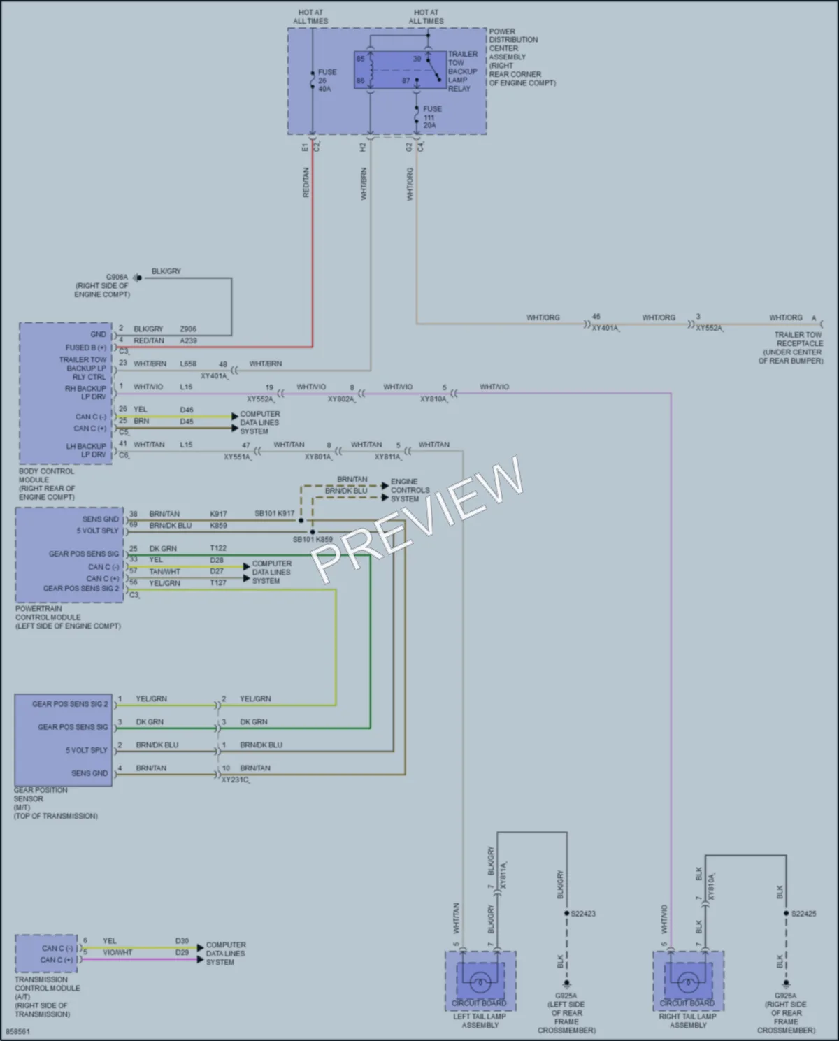 2024 Jeep Gladiator Exterior Lights wiring diagram preview