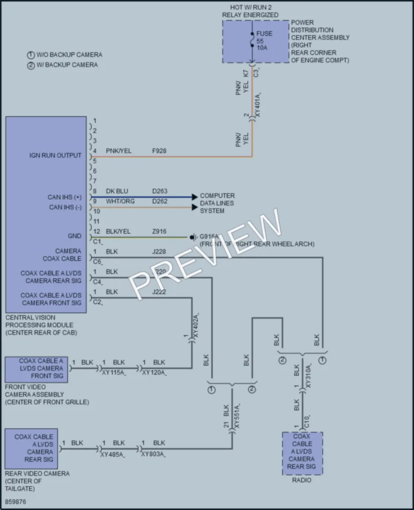 2024 Jeep Gladiator Navigation wiring diagram preview
