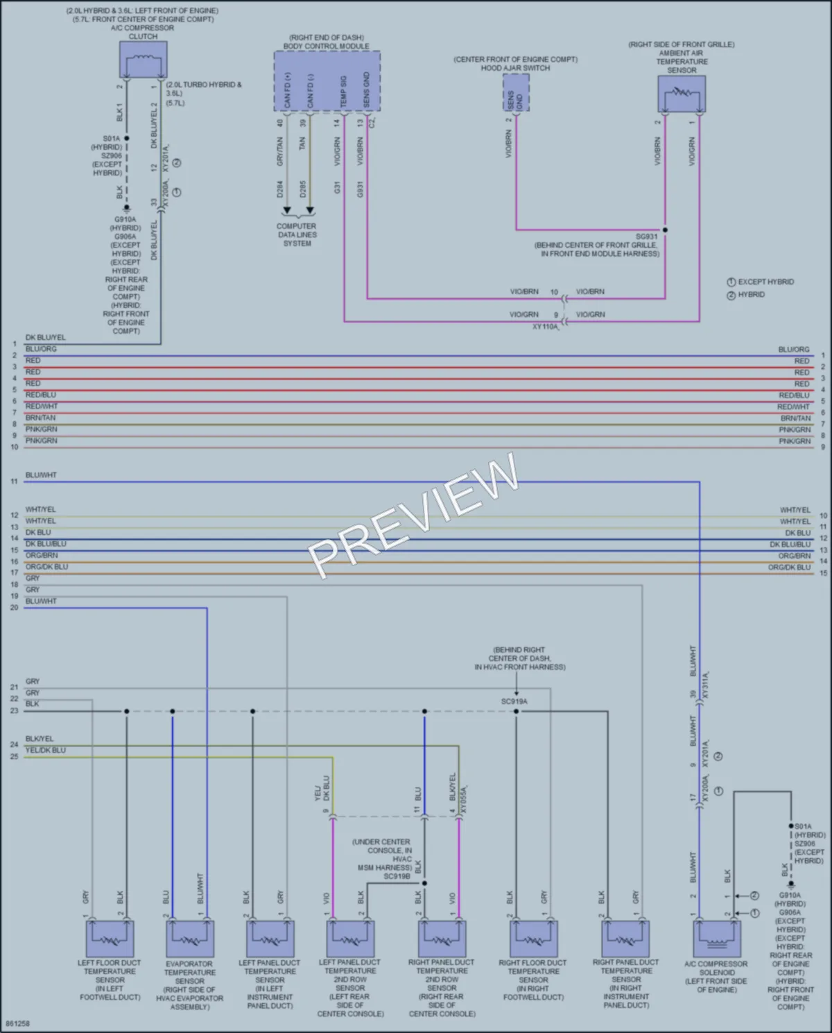 2024 Jeep GrandCherokee4XE Air Conditioning wiring diagram preview
