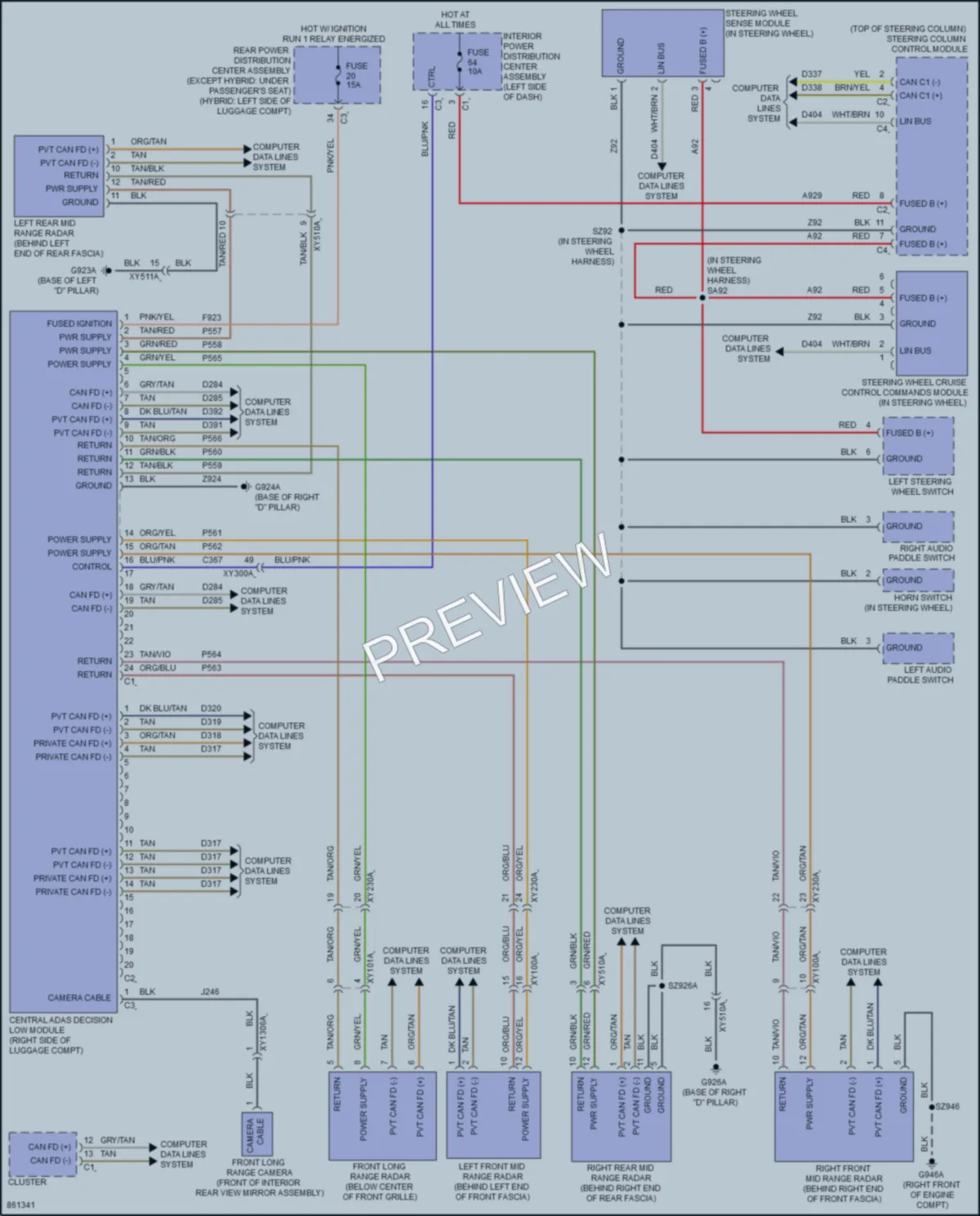2024 Jeep GrandCherokee4XE Cruise Control wiring diagram preview