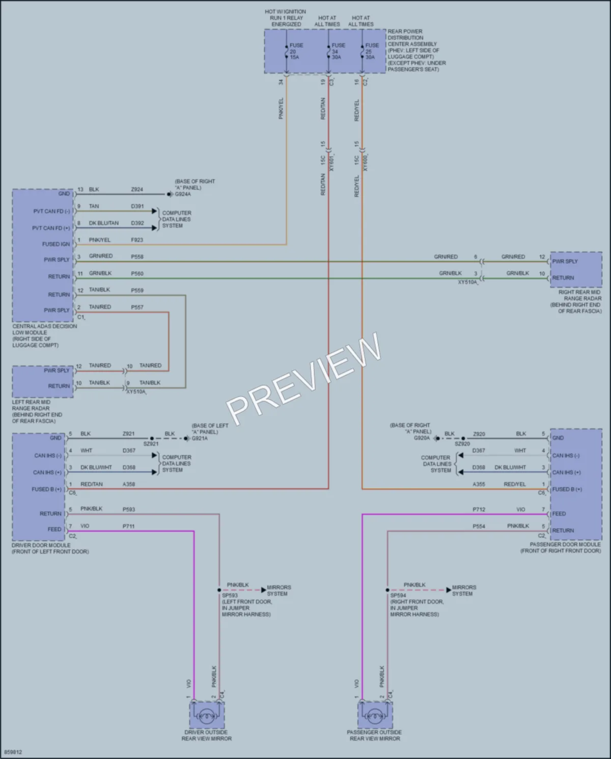 2024 Jeep GrandCherokee4XE Navigation wiring diagram preview