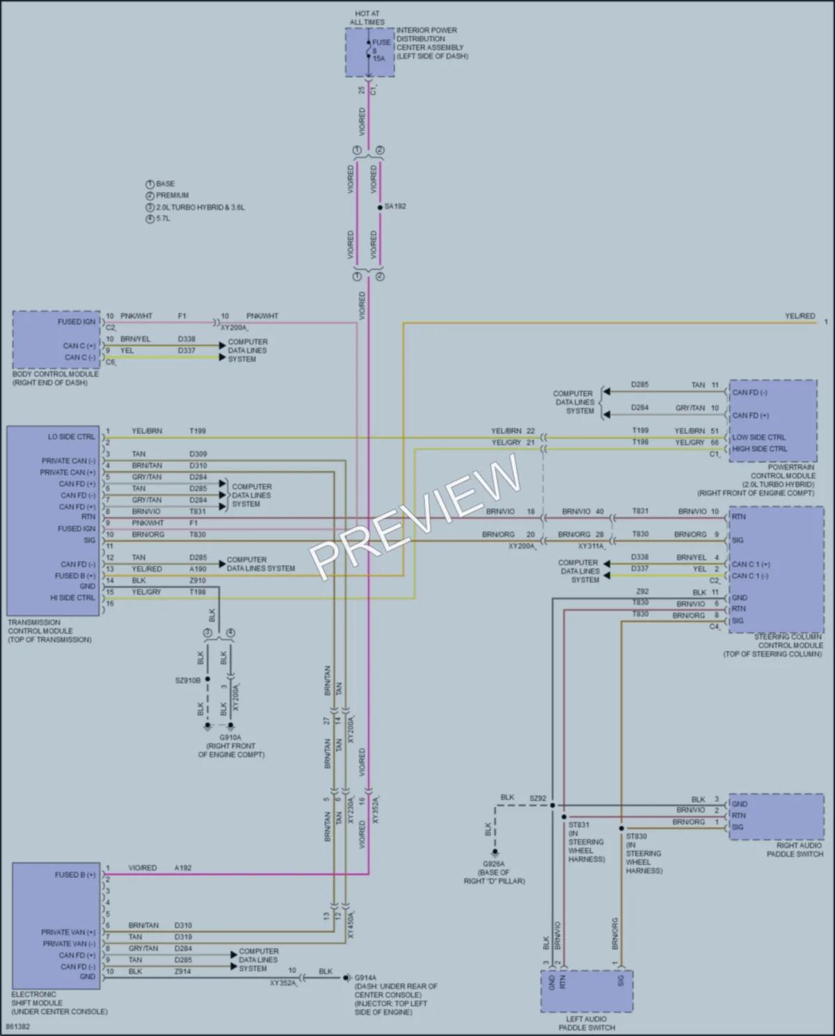 2024 Jeep GrandCherokee4XE Transmission wiring diagram preview
