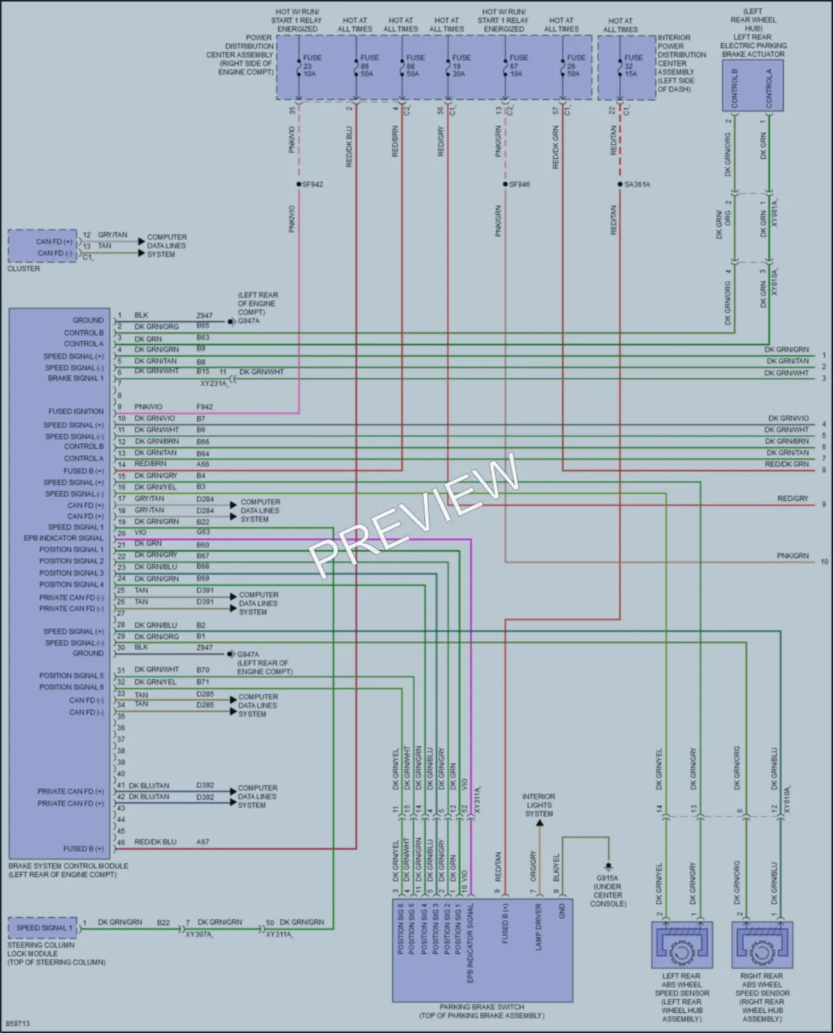 2024 Jeep GrandCherokeeL Anti Lock Brakes wiring diagram preview