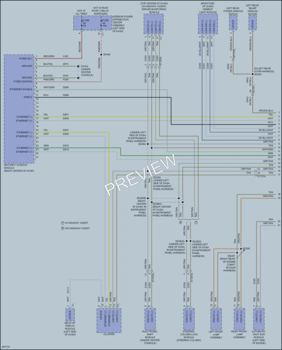 2024 Jeep GrandCherokeeL Computer Data Lines wiring diagram preview
