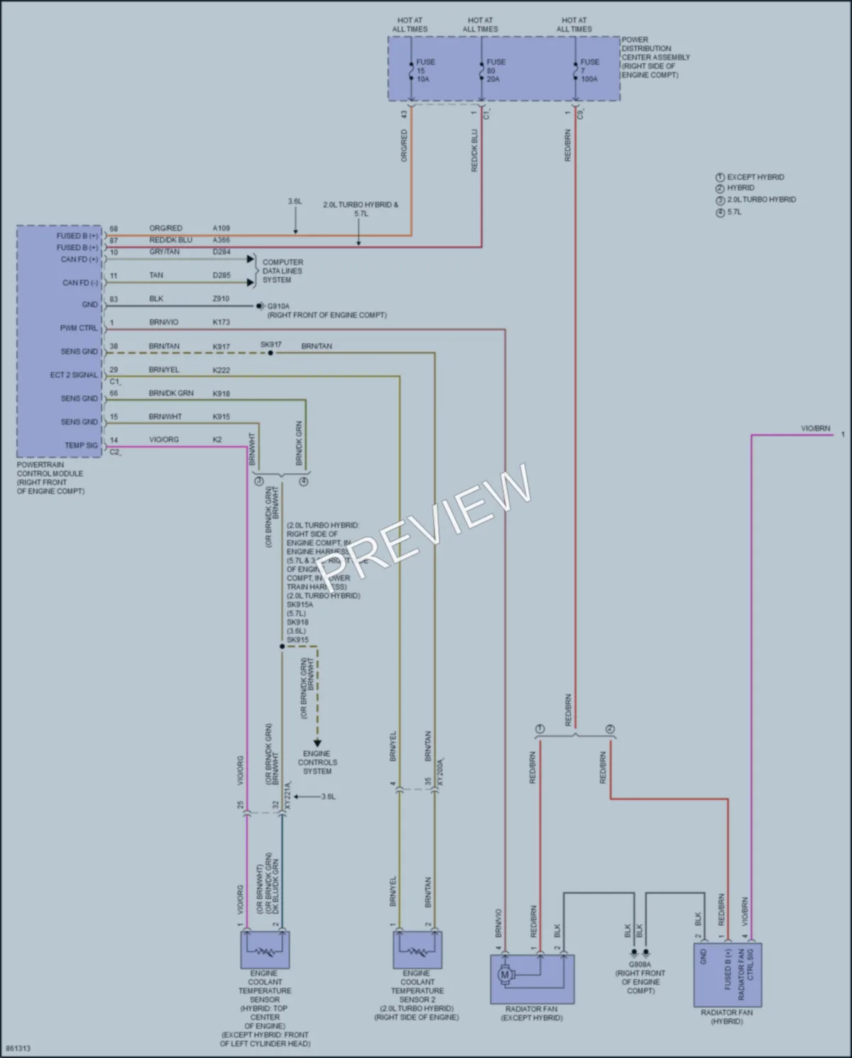 2024 Jeep GrandCherokeeL Cooling Fan wiring diagram preview