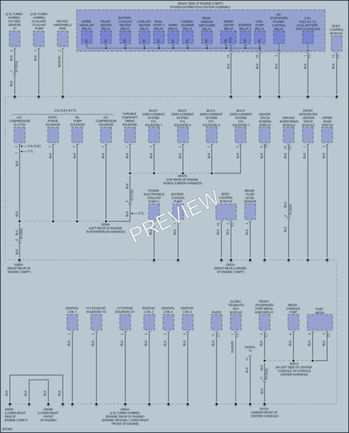 2024 Jeep GrandCherokeeL Ground Distribution wiring diagram preview
