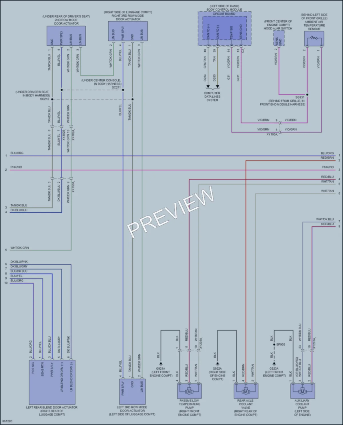 2024 Jeep GrandWagoneerL Air Conditioning wiring diagram preview
