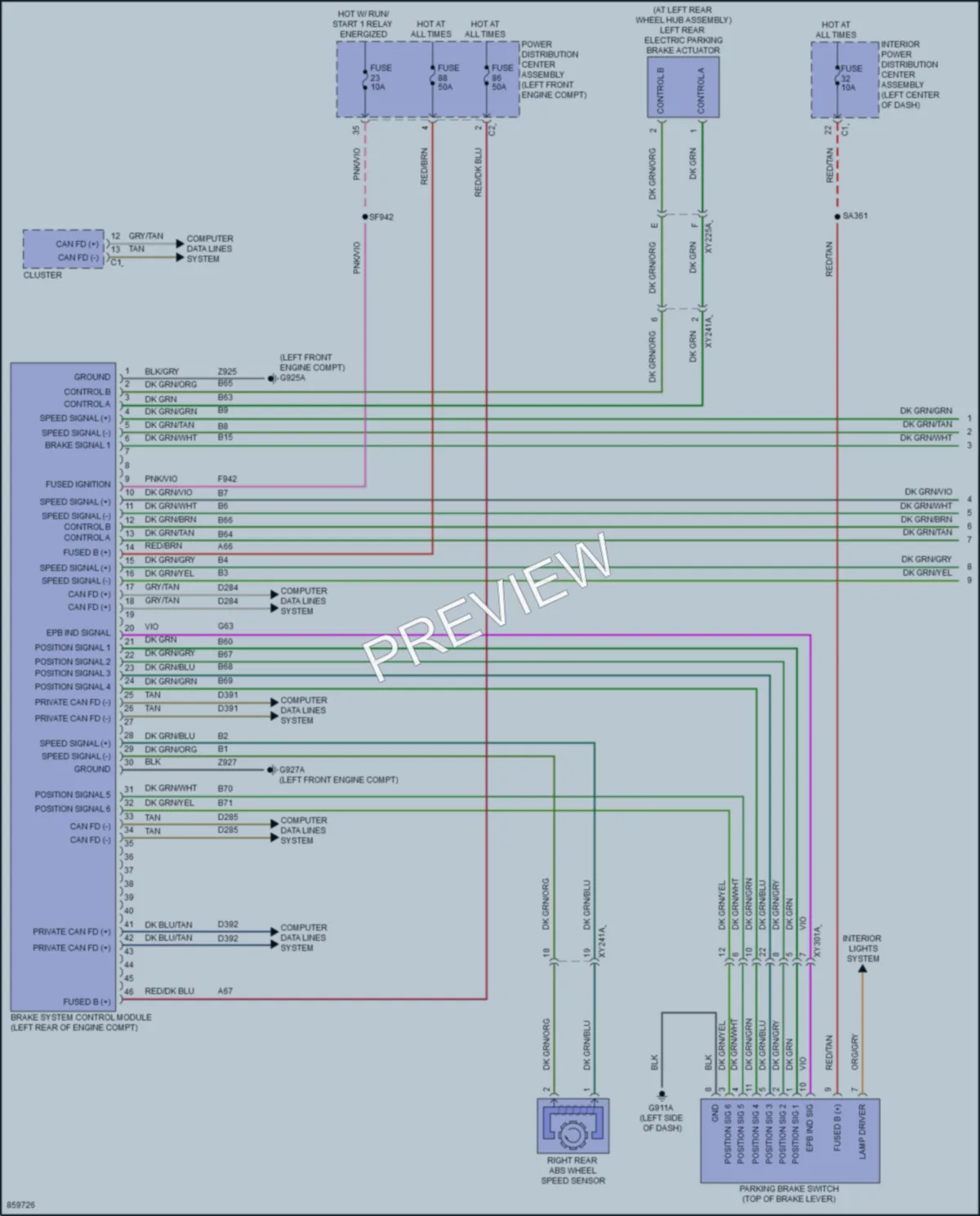 2024 Jeep GrandWagoneerL Anti Lock Brakes wiring diagram preview