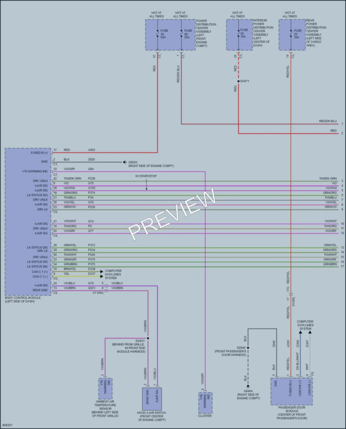 2024 Jeep GrandWagoneerL Anti Theft wiring diagram preview