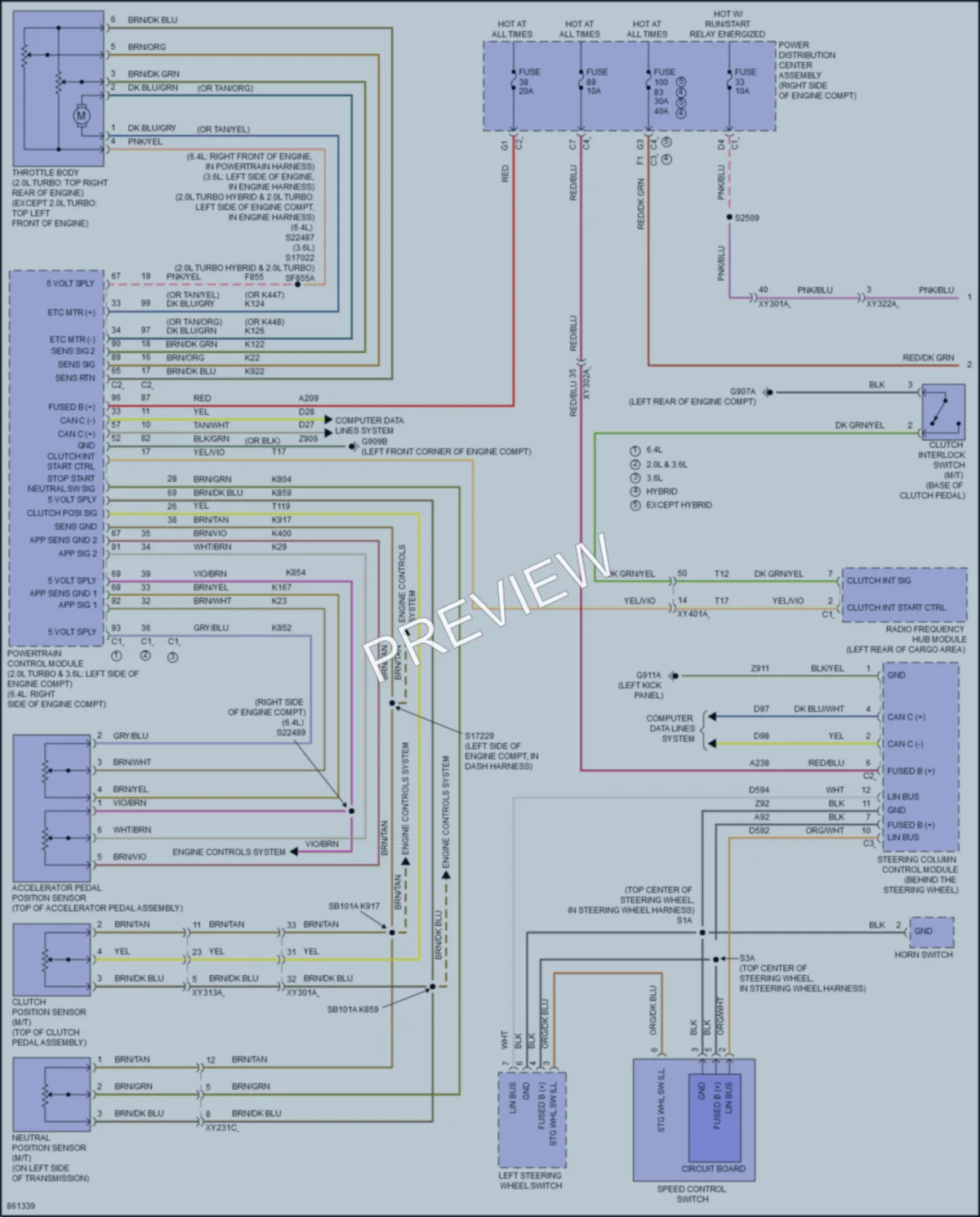 2024 Jeep Wrangler Cruise Control wiring diagram preview