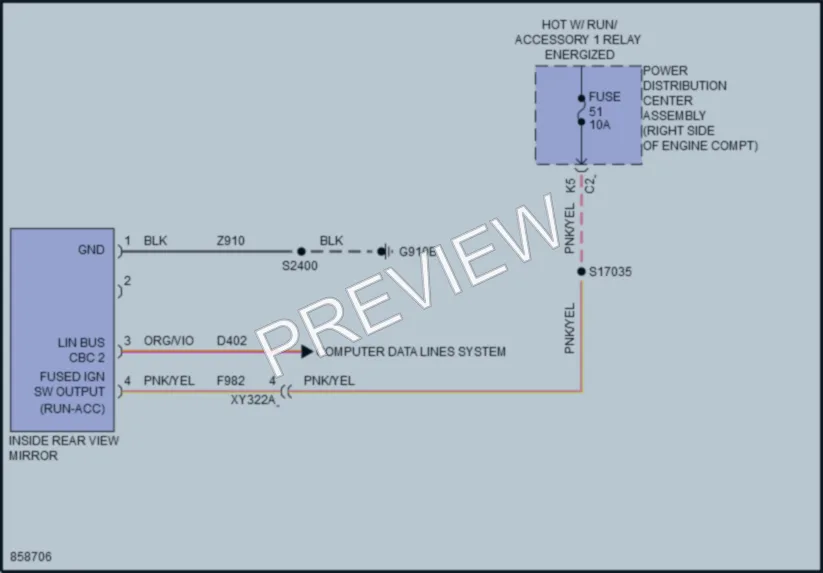 2024 Jeep Wrangler Power Mirrors wiring diagram preview