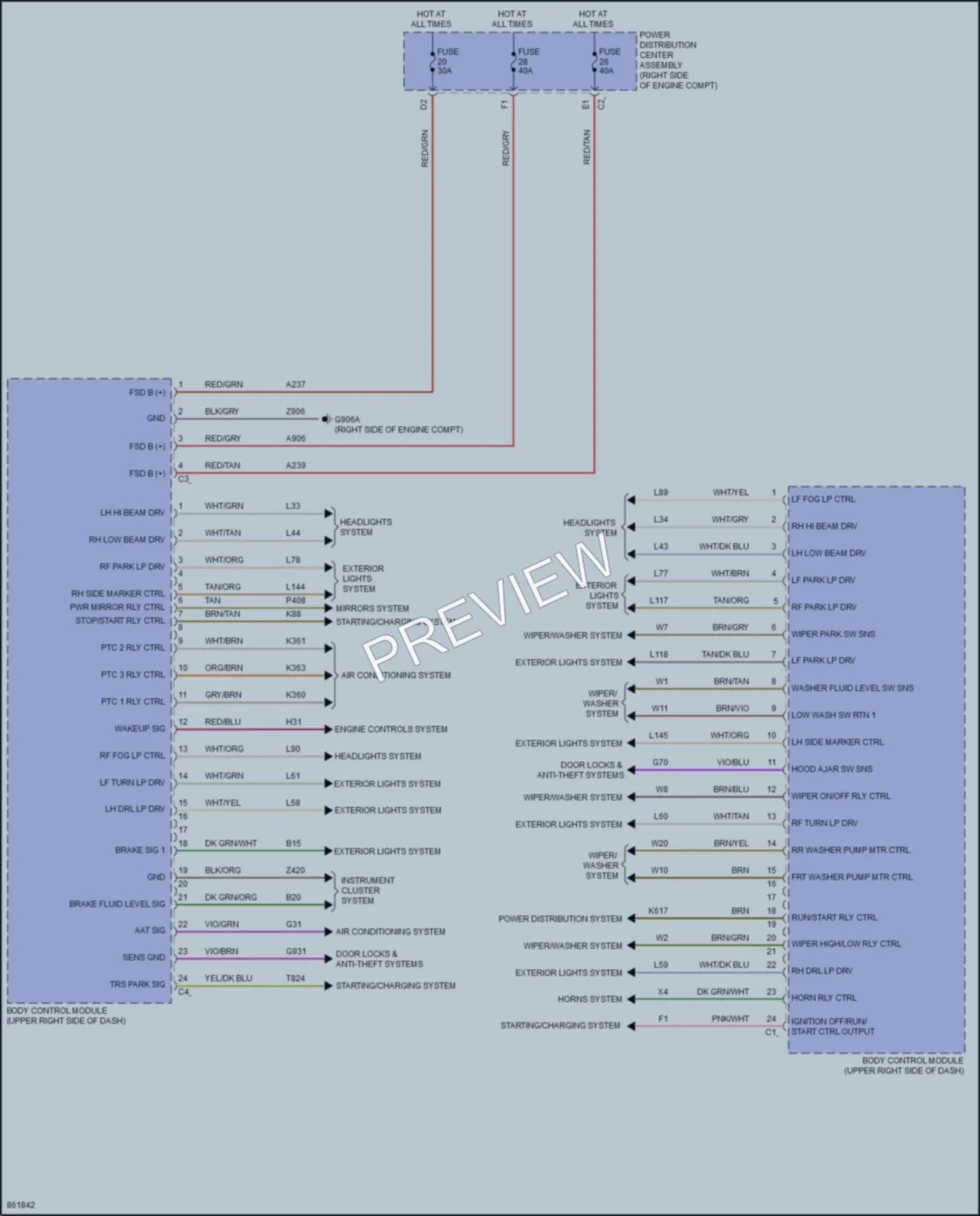 2024 Jeep WranglerUnlimited Body Control Modules wiring diagram preview