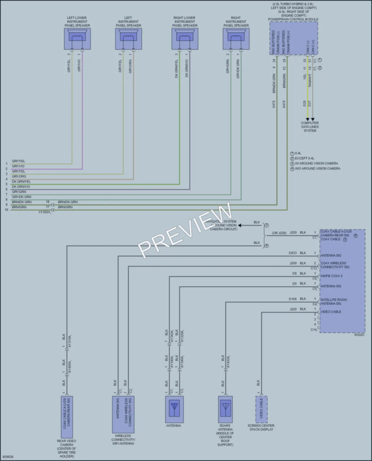 2024 Jeep WranglerUnlimited Navigation wiring diagram preview