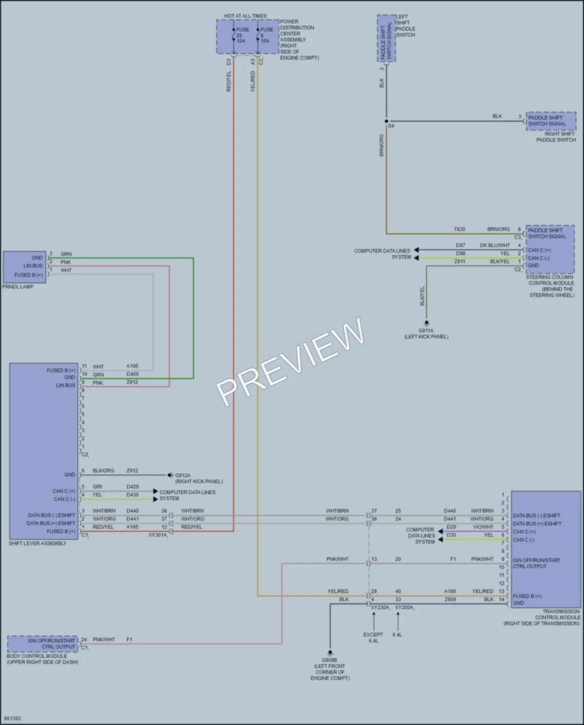 2024 Jeep WranglerUnlimited Transmission wiring diagram preview