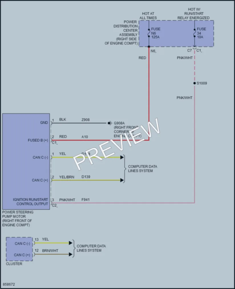 2024 Jeep WranglerUnlimited4XE Electronic Power Steering wiring diagram preview