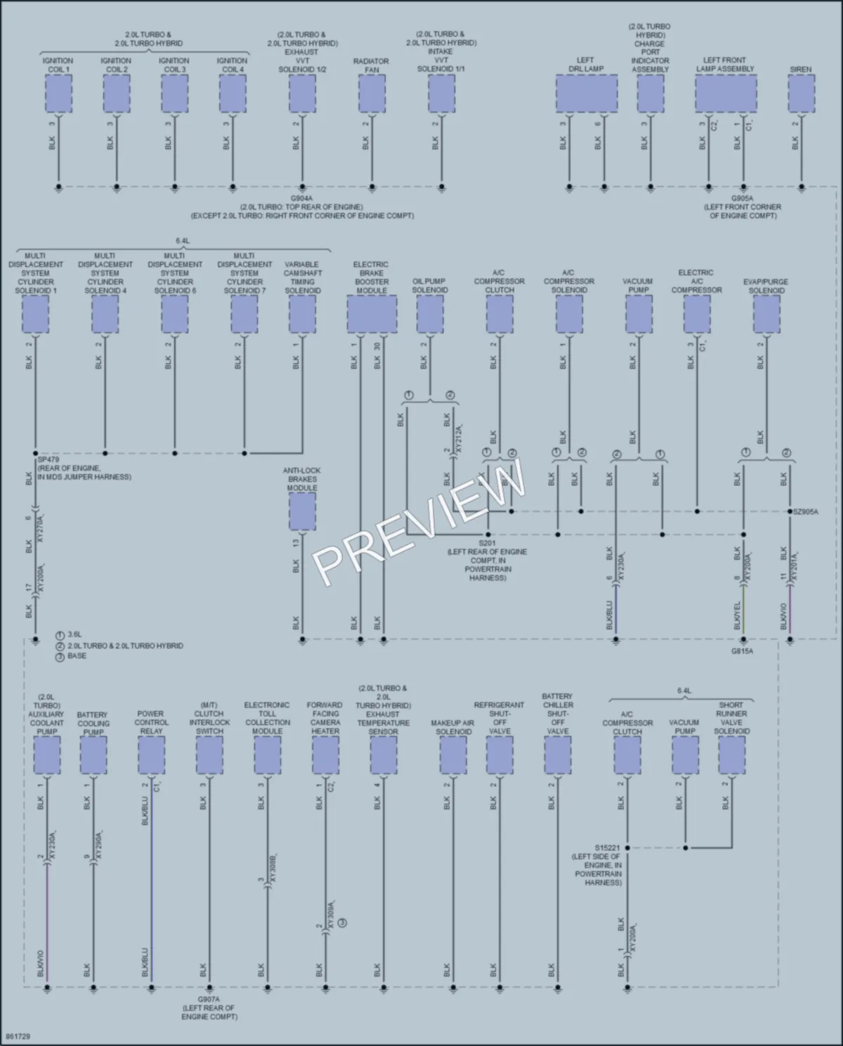 2024 Jeep WranglerUnlimited4XE Ground Distribution wiring diagram preview