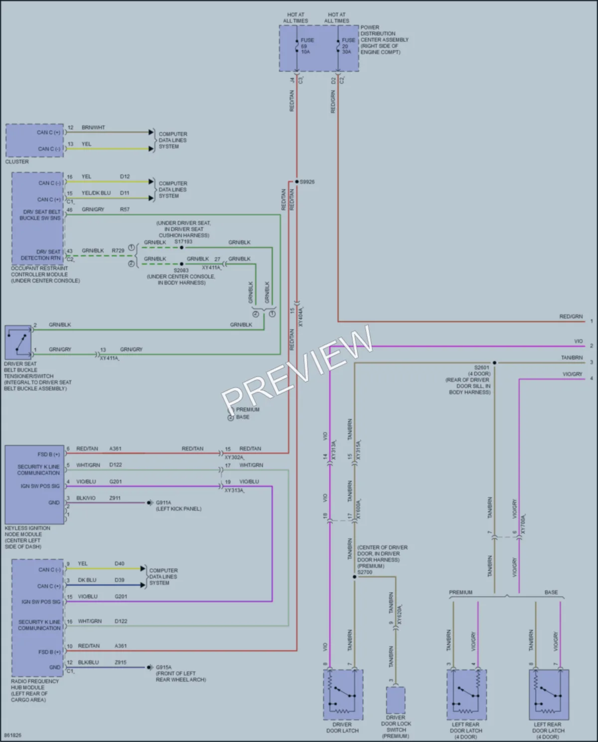2024 Jeep WranglerUnlimited4XE Warning Systems wiring diagram preview