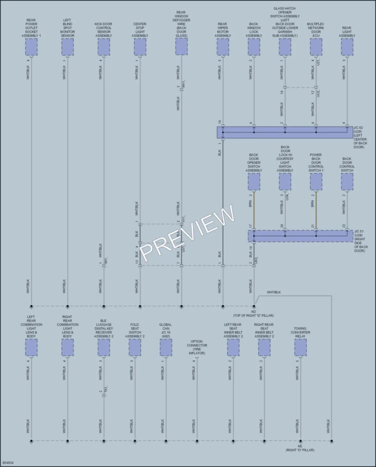 2024 Lexus GX550 Ground Distribution wiring diagram preview