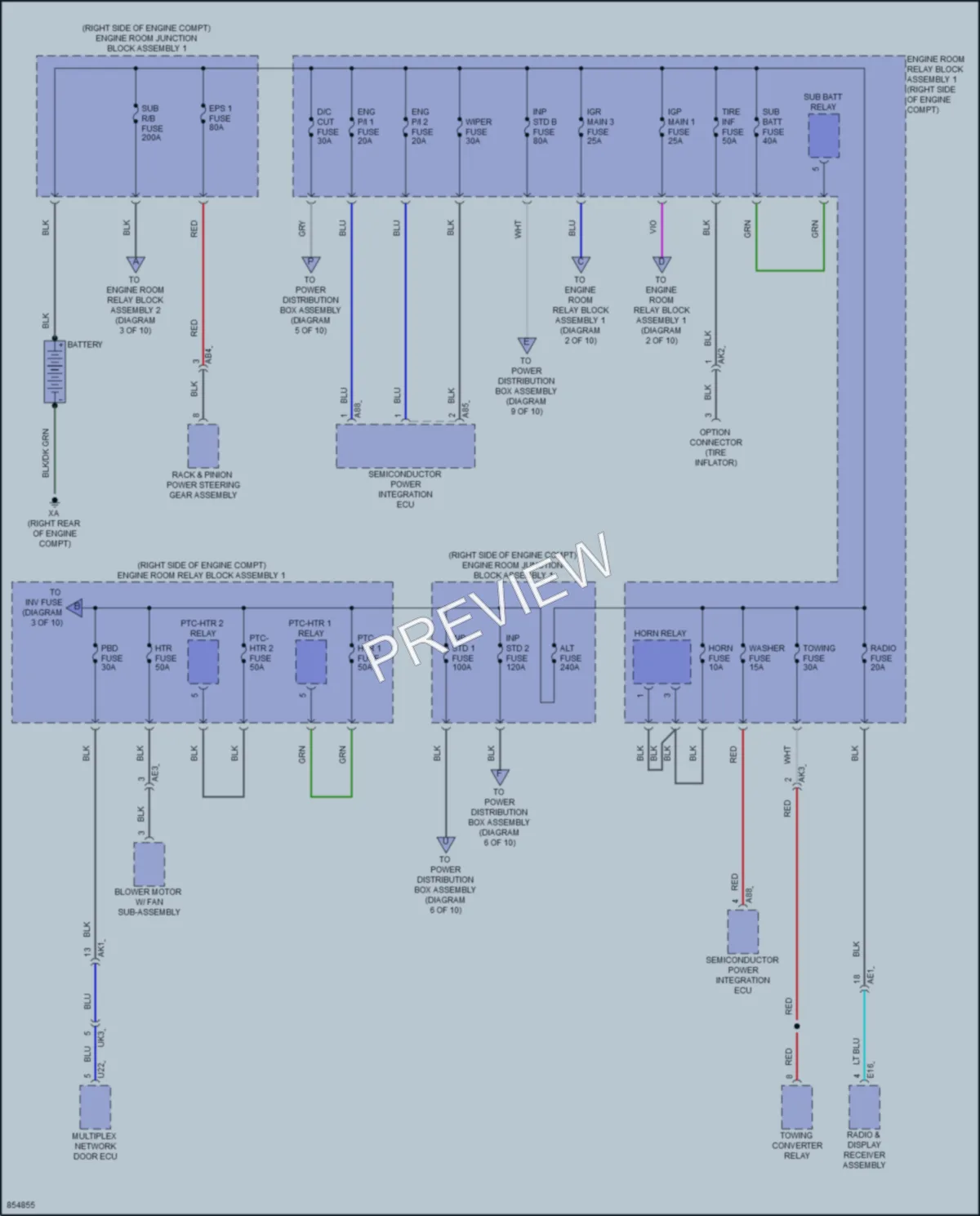 2024 Lexus GX550 Power Distribution wiring diagram preview