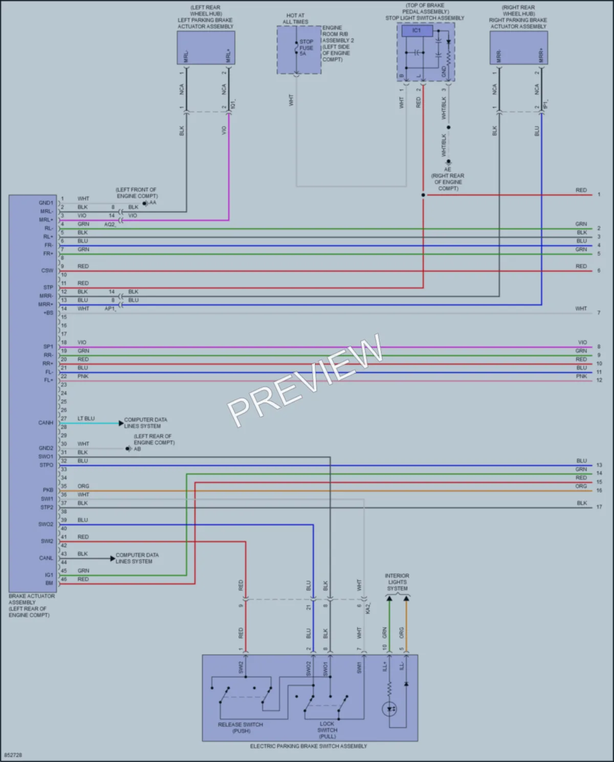 2024 Lexus IS300 Anti Lock Brakes wiring diagram preview