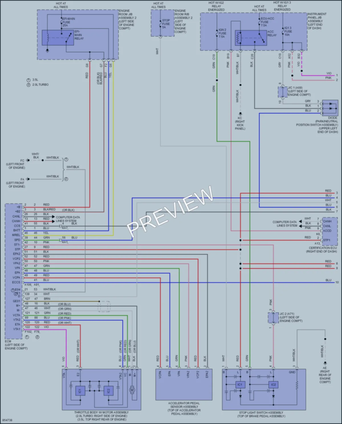 2024 Lexus IS300 Cruise Control wiring diagram preview