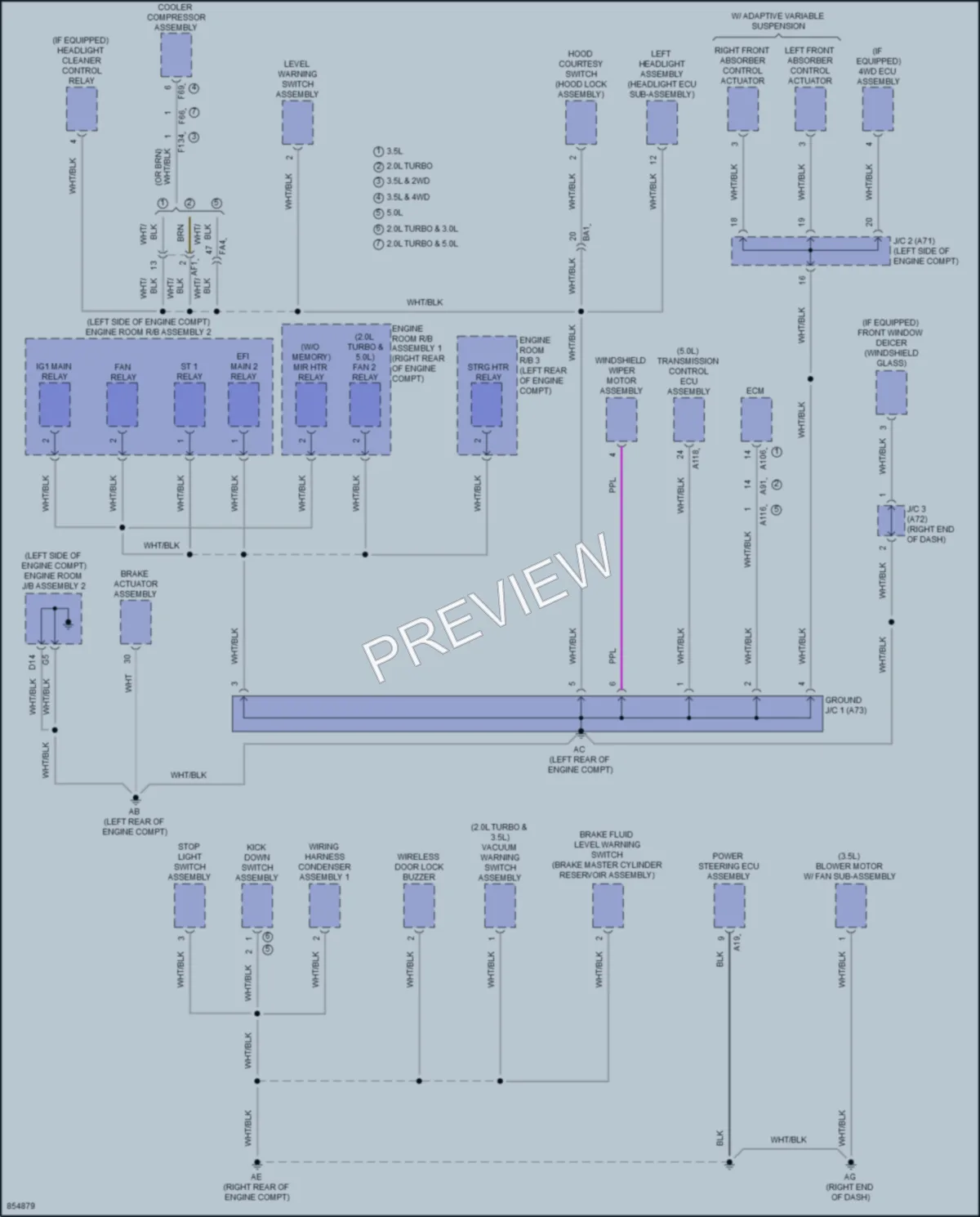 2024 Lexus IS300 Ground Distribution wiring diagram preview