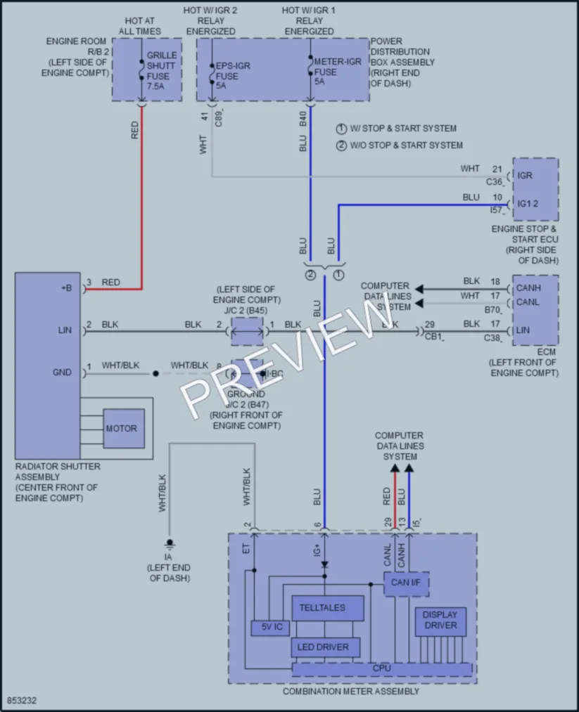 2024 Lexus LX600 Active Bodyworks wiring diagram preview
